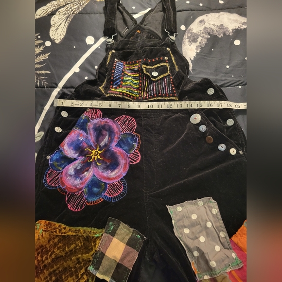 Patchwork Gypsy Overalls - Handmade - One of a Kind - Picture 12 of 13